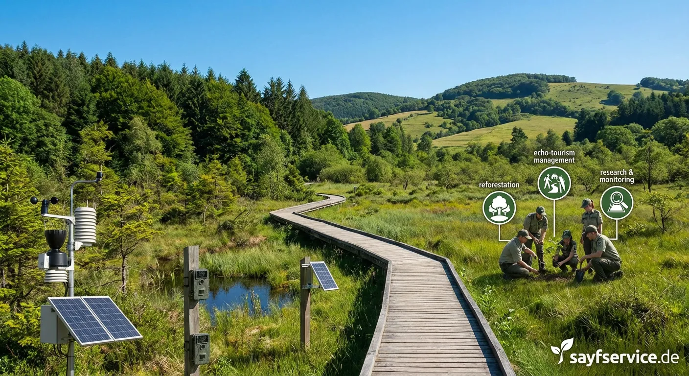 Ranger patrouilliert im Biosphärenreservat zum Schutz der Natur