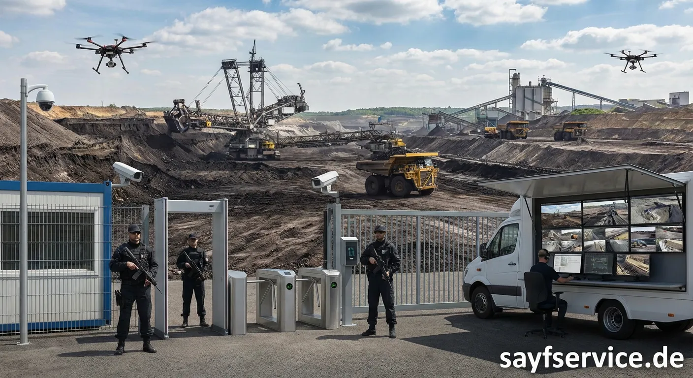 Professionelle Kohlebergwerk-Security Maßnahmen in einem modernen Bergwerk