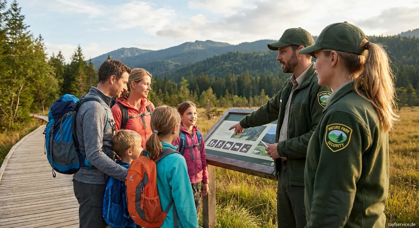 Ranger patrouilliert im Waldgebiet zur Naturpark-Security