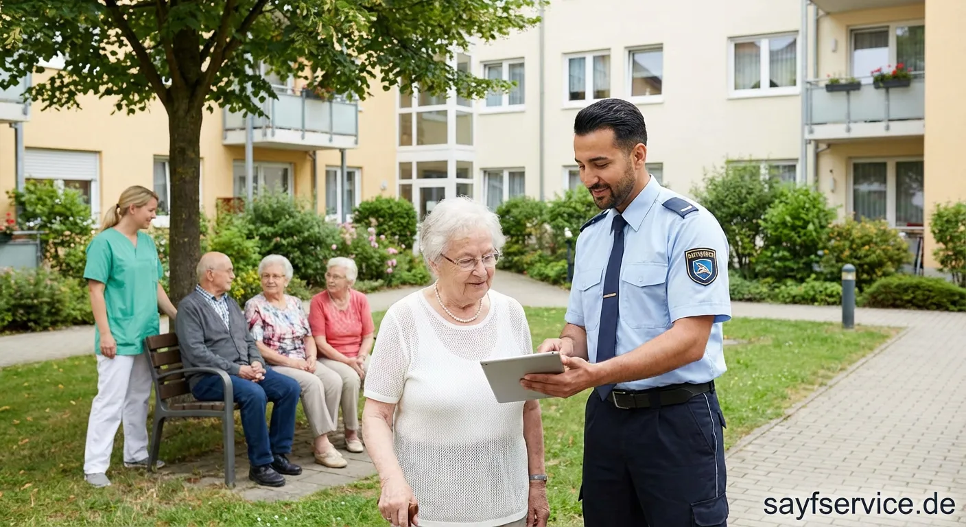Sicherheitsdienst bei der Wohngruppe-Bewachung